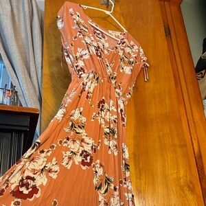 Floral Peach Dress